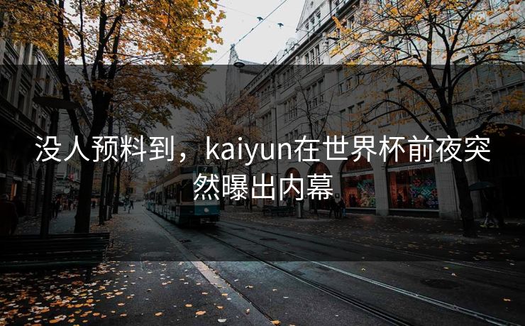 没人预料到，kaiyun在世界杯前夜突然曝出内幕